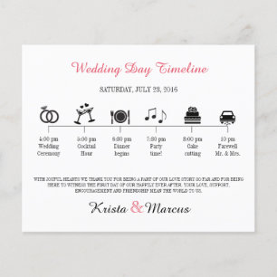 Simple Icons Wedding Timeline