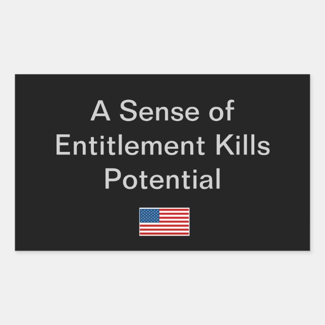 Simple Idea for the Political Season Rectangular Sticker (Front)