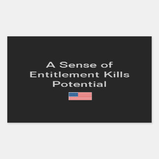 Simple Idea for the Political Season Rectangular Sticker