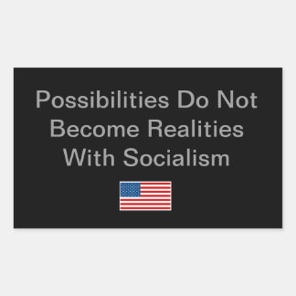 Simple Idea for the Political Season Rectangular Sticker