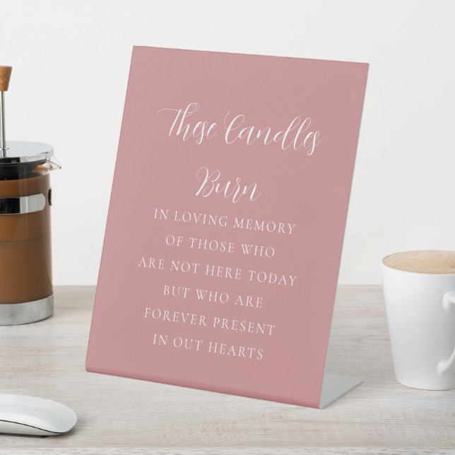 Simple In Loving Memory Sign (In SItu)