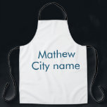 simple initial letter monogram add your name lett  apron<br><div class="desc">design</div>