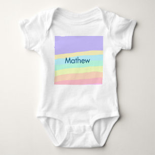 simple initial letter monogram add your name lett  baby bodysuit