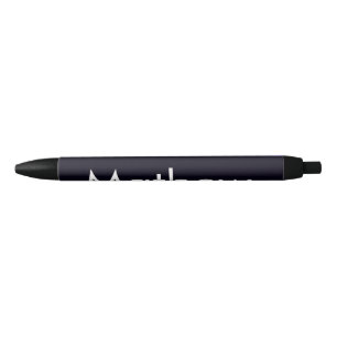 simple initial letter monogram add your name lett black ink pen
