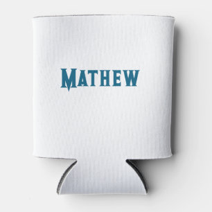 simple initial letter monogram add your name lett can cooler