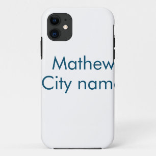 simple initial letter monogram add your name lett  Case-Mate iPhone case