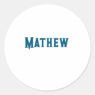 simple initial letter monogram add your name lett classic round sticker