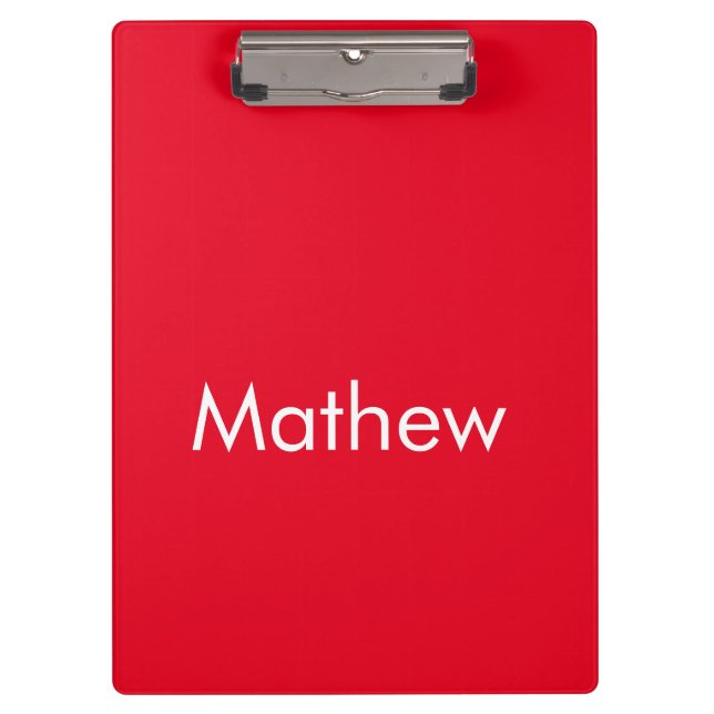 simple initial letter monogram add your name lett  clipboard (Front)