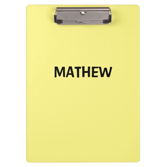 simple initial letter monogram add your name lett  clipboard (Front)