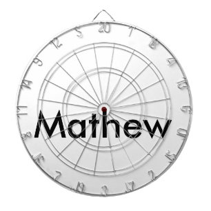 simple initial letter monogram add your name lett dartboard