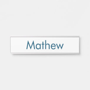 simple initial letter monogram add your name lett door sign