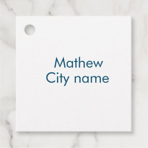 simple initial letter monogram add your name lett favour tags