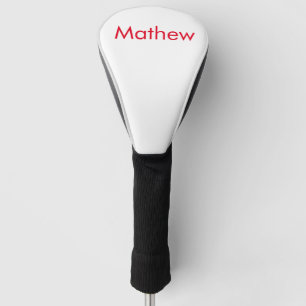 simple initial letter monogram add your name lett golf head cover