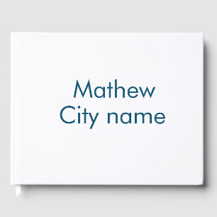 simple initial letter monogram add your name lett guest book