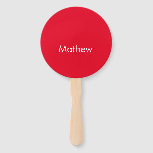 simple initial letter monogram add your name lett hand fan
