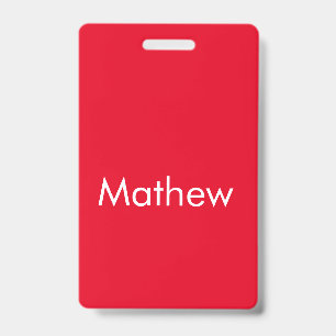 simple initial letter monogram add your name lett  ID badge