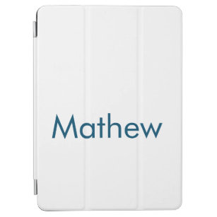 simple initial letter monogram add your name lett  iPad air cover