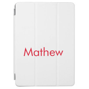 simple initial letter monogram add your name lett  iPad air cover