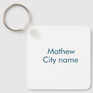 simple initial letter monogram add your name lett key ring