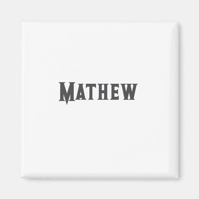 simple initial letter monogram add your name lett  magnet (Front)
