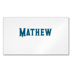 simple initial letter monogram add your name lett  magnetic business card