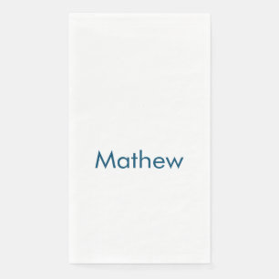 simple initial letter monogram add your name lett napkin