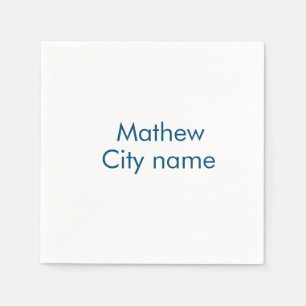 simple initial letter monogram add your name lett  napkin