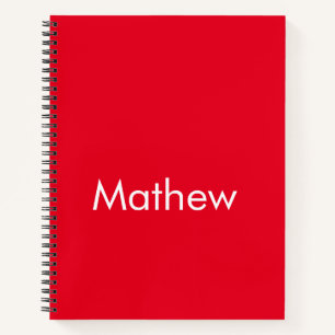 simple initial letter monogram add your name lett  notebook