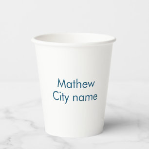 simple initial letter monogram add your name lett  paper cups