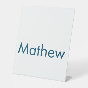 simple initial letter monogram add your name lett pedestal sign