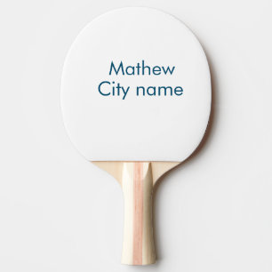 simple initial letter monogram add your name lett  ping pong paddle