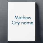 simple initial letter monogram add your name lett  plaque<br><div class="desc">design</div>
