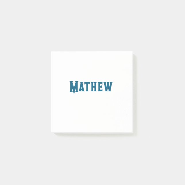 simple initial letter monogram add your name lett  post-it notes (Front)