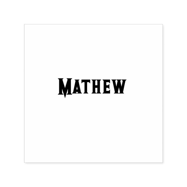 simple initial letter monogram add your name lett  self-inking stamp (Design)