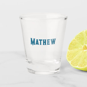 simple initial letter monogram add your name lett  shot glass