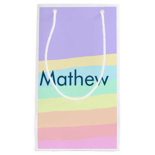 simple initial letter monogram add your name lett  small gift bag