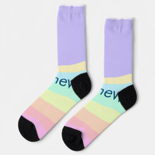 simple initial letter monogram add your name lett  socks