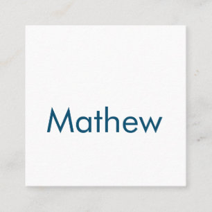 simple initial letter monogram add your name lett square business card