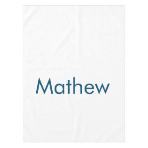 simple initial letter monogram add your name lett tablecloth