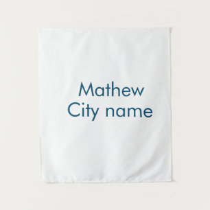 simple initial letter monogram add your name lett  tapestry