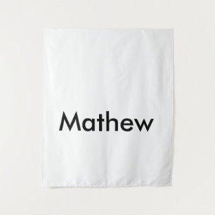 simple initial letter monogram add your name lett  tapestry