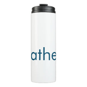 simple initial letter monogram add your name lett thermal tumbler