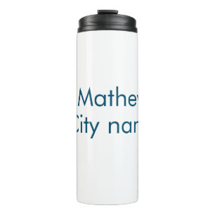 simple initial letter monogram add your name lett  thermal tumbler