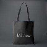 simple initial letter monogram add your name lette tote bag<br><div class="desc">design</div>