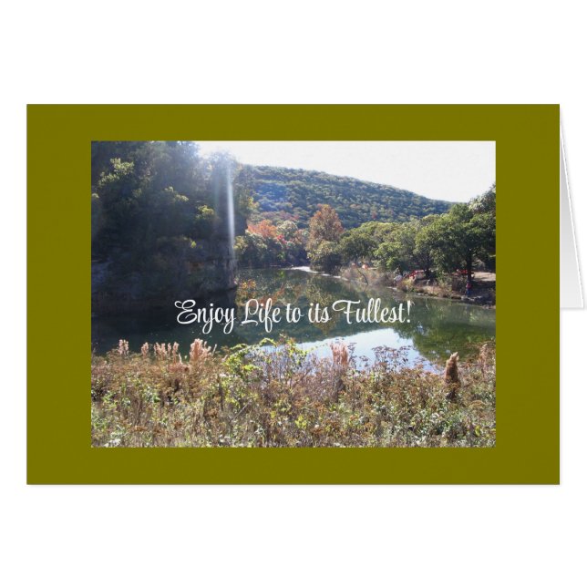 Simple & Inspirational Nature Scene Card (Front Horizontal)