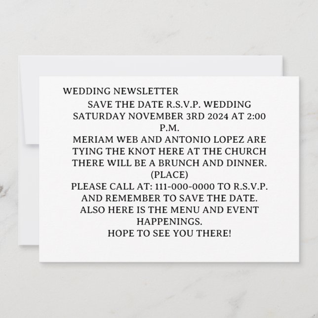 SIMPLE Invitation Postcard (Front)
