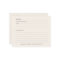 Simple Ivory Cream Personalised Recipe Card