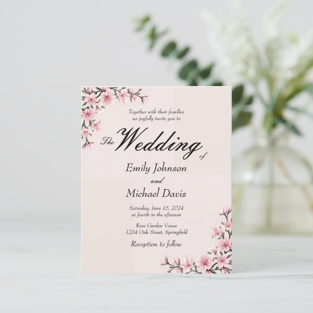 simple japanese cherry blossom wedding (Standing Front)