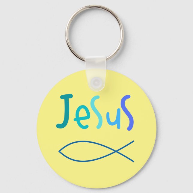 Simple, Jesus  Key Ring (Front)