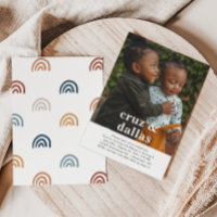 Simple Joint Birthday Invitation | Photo | Twins